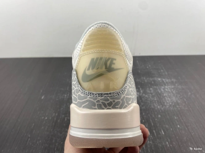 Rep TBK Craft Jordan Air 3 Ivory FJ9479-100 0714